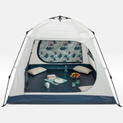 Quechua Abri De Camping 4 Places - Base Easy Fresh - Polyvalent, Instantané à Arceaux -Quechua abri de camping 4 places base easy fresh polyvalent instantane a arceaux 2