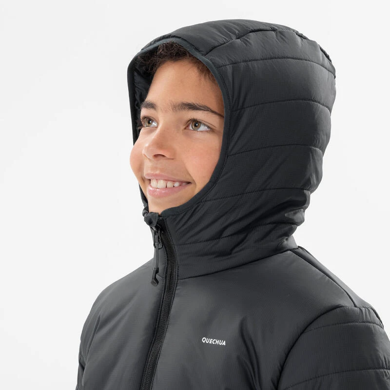 Quechua DOUDOUNE DE RANDONNÉE - HYBRIDE NOIRE - ENFANT 7-15 ANS 4 Quechua DOUDOUNE DE RANDONNÉE - HYBRIDE NOIRE - ENFANT 7-15 ANS – Image 4