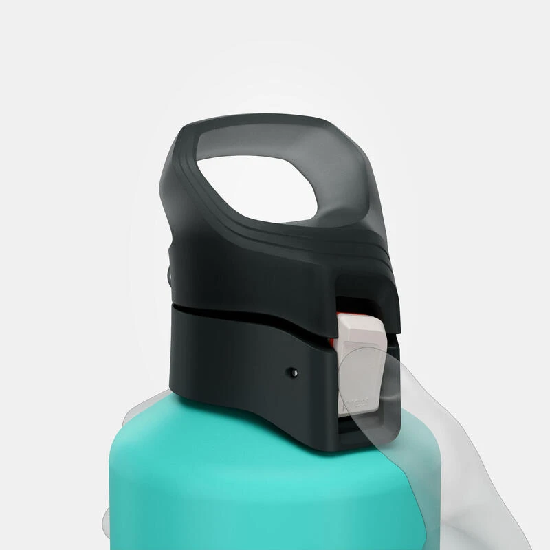 Quechua Gourde Alu 1L Avec Bouchon à Ouverture Rapide Pour La Randonnée - Vert 5 Quechua Gourde Alu 1L Avec Bouchon à Ouverture Rapide Pour La Randonnée - Vert – Image 5