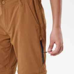 Quechua Pantalon De Randonnée Modulable Enfant MH550 Marron Foncé 7-15 Ans -Quechua pantalon de randonnee modulable enfant mh550 marron fonce 7 15 ans 7