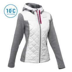 Quechua Sweat à Capuche De Randonnée - NH100 Hybrid - Femme -Quechua sweat a capuche de randonnee nh100 hybrid femme 6