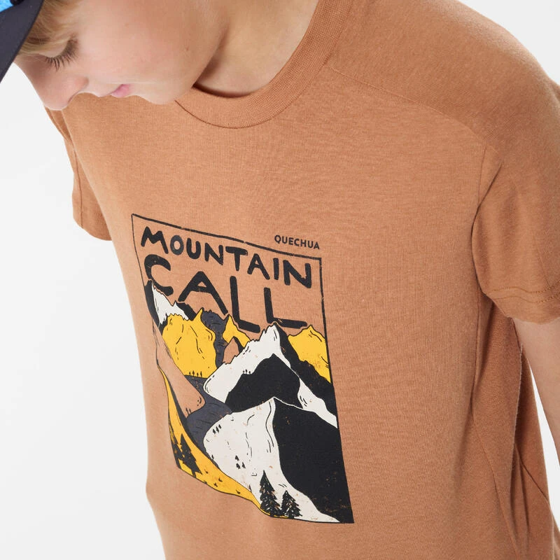 Quechua T-Shirt De Randonnée - MH100 Marron - Enfant 7-15 Ans 5 Quechua T-Shirt De Randonnée - MH100 Marron - Enfant 7-15 Ans – Image 5