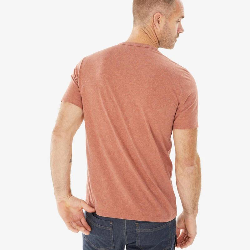 Quechua T-SHIRT NH100 MARRON H 3 Quechua T-SHIRT NH100 MARRON H â Image 3