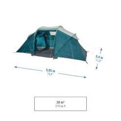 Quechua Tente à Arceaux De Camping - Arpenaz 4.2 - 4 Personnes - 2 Chambres -Quechua tente a arceaux de camping arpenaz 42 4 personnes 2 chambres 3