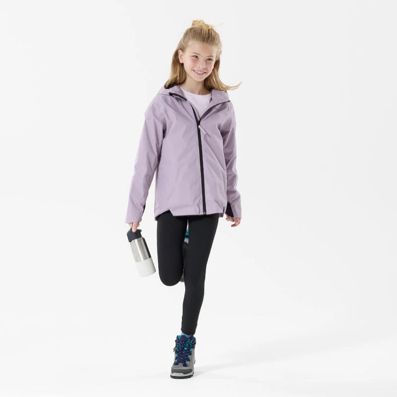 Quechua Veste Imperméable De Randonnée - MH500 Violette - Enfant 7-15 Ans 2 Quechua Veste Imperméable De Randonnée - MH500 Violette - Enfant 7-15 Ans – Image 2
